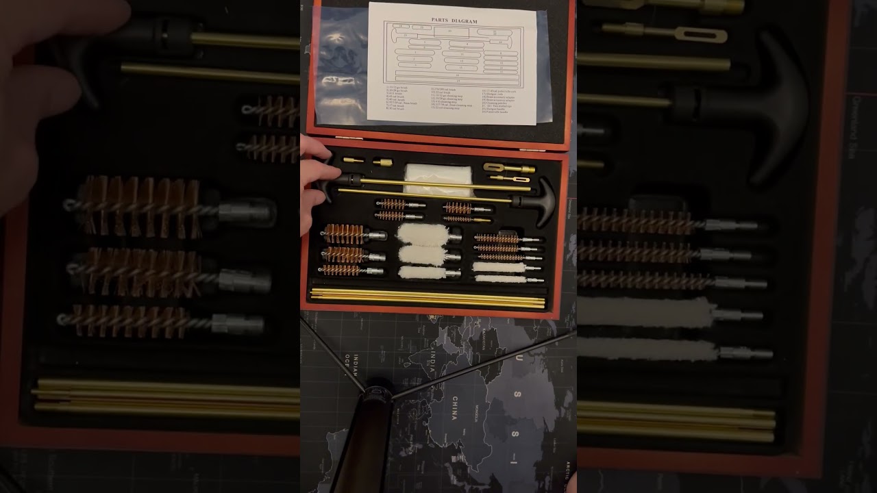 Watch 26pcs gun cleaning kit review on Amazon Live