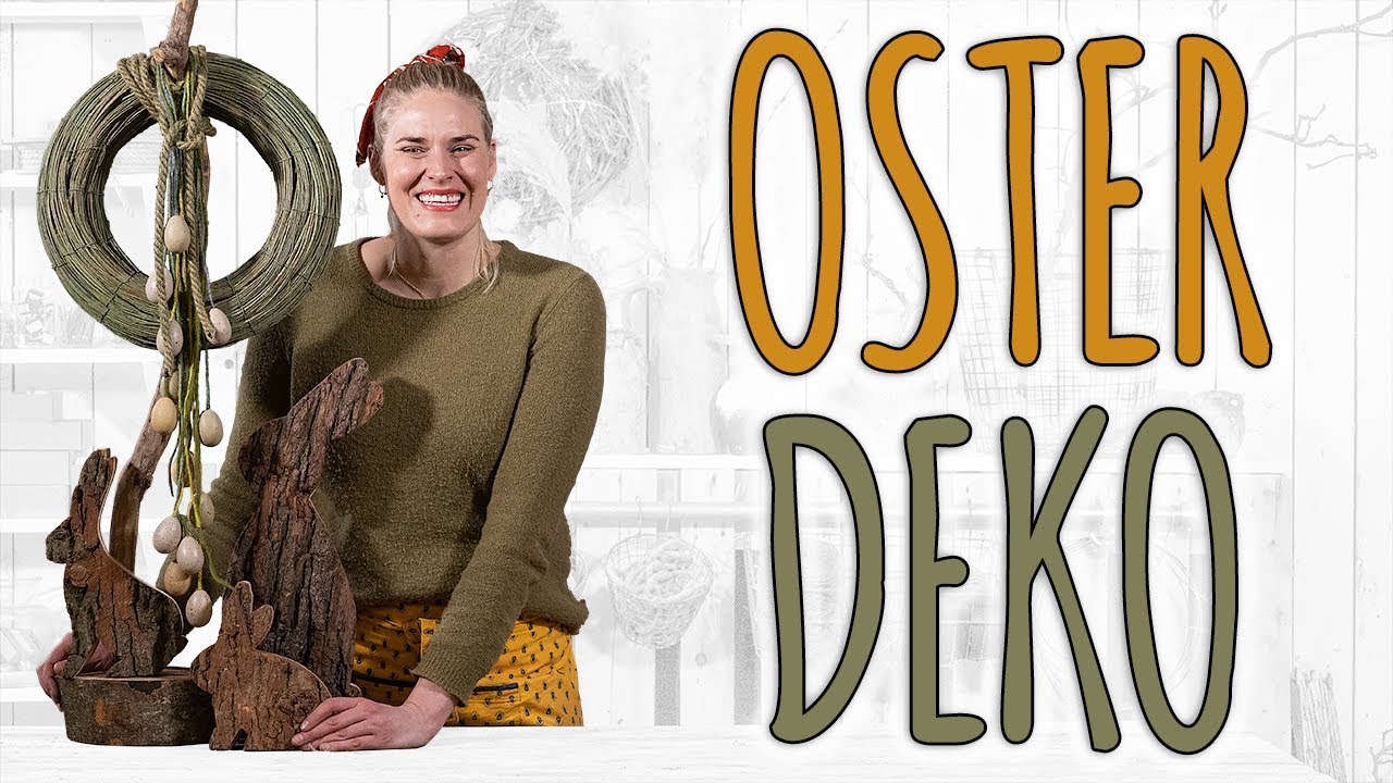 MODERNE SCHLICHTE OSTERDEKO F&Uuml;R AU&szlig;EN - DIY