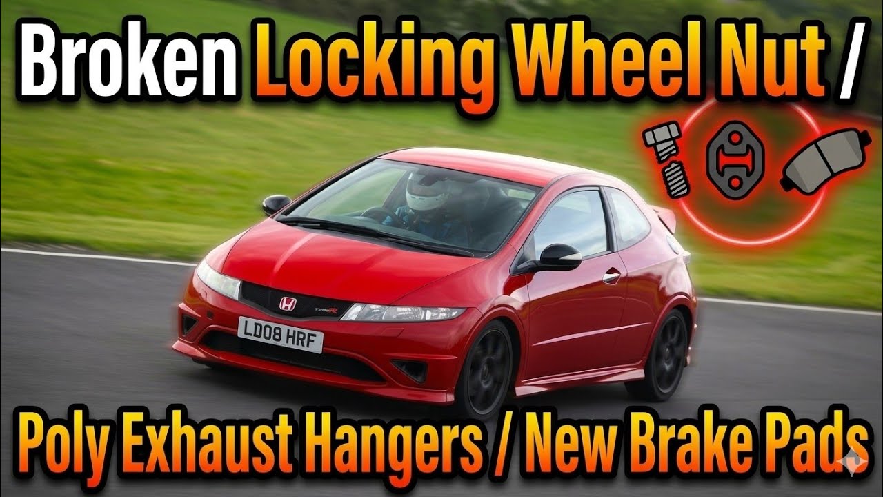 Broken Locking Wheel Nut | New Brake Pads | Poly Exhaust Hangers | Driveway Diary 001
