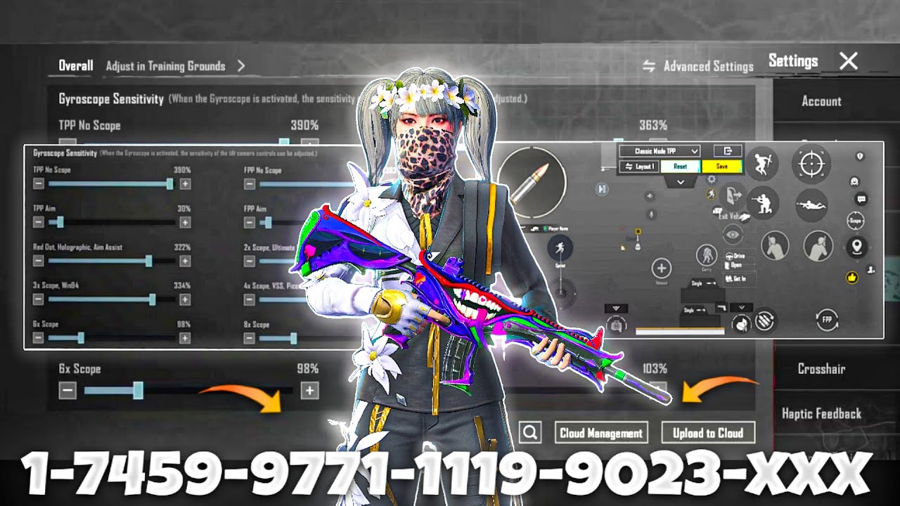 NEW UPDATE 4.2🔥BEST SENSITIVITY CODE + CONTROL SETTINGS BGMI/PUBG MOBILE