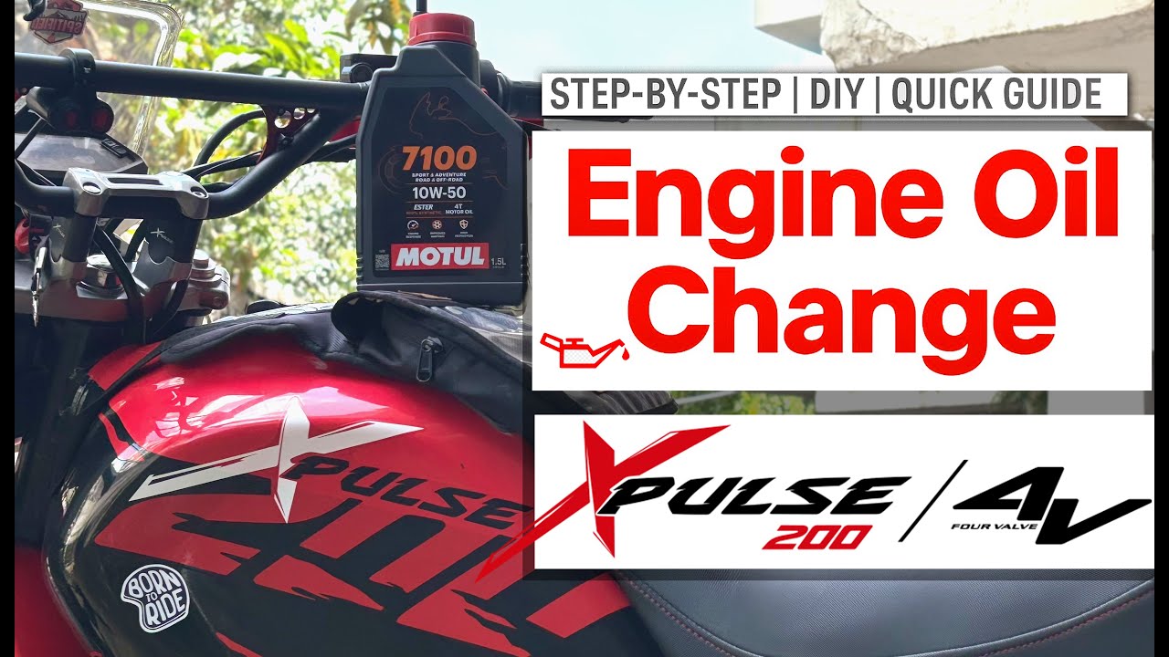 Xpulse 200 4v Engine Oil Replacement | STEP BY STEP | DIY |  TELUGU #automobile