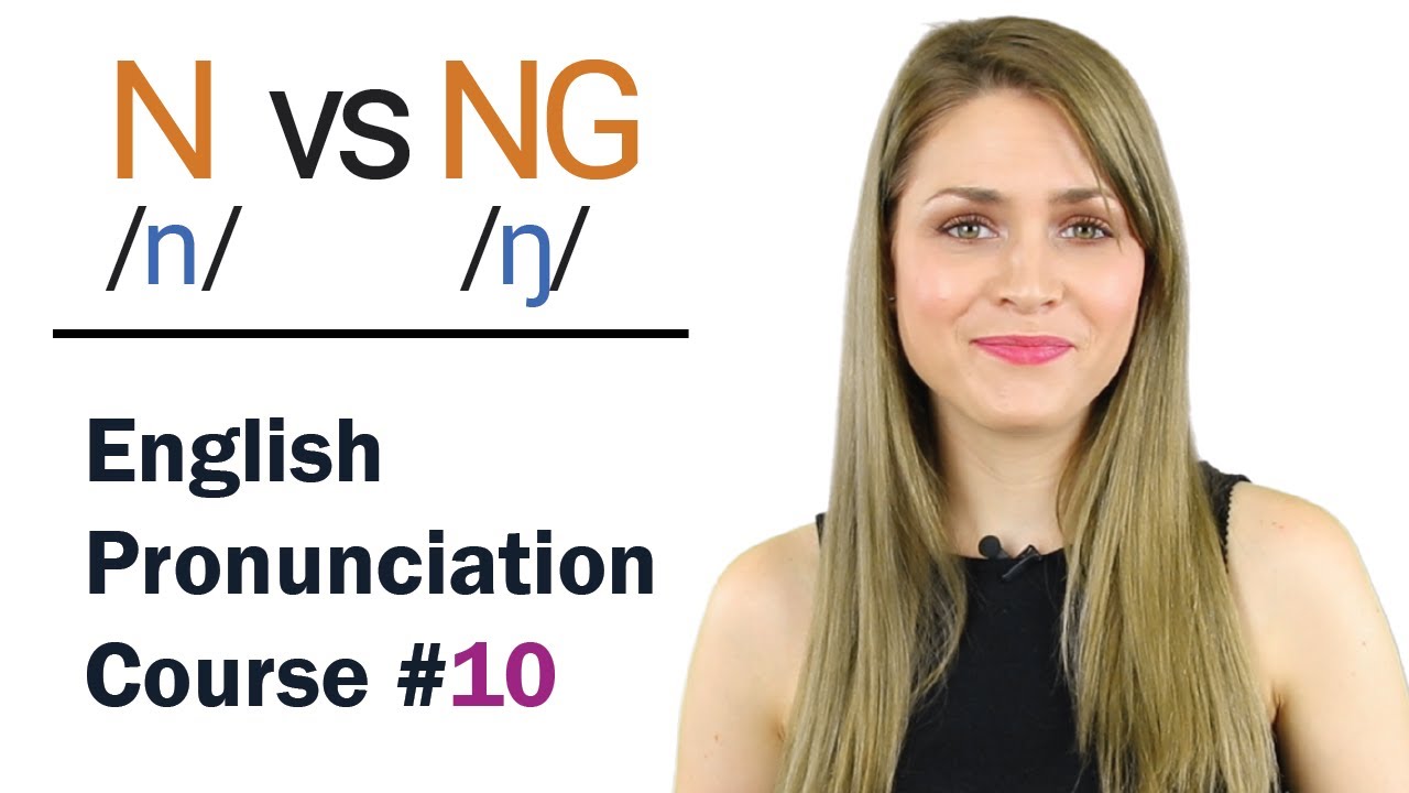 N /n/ vs NG /ŋ/ Consonant Sounds | Learn English Pronunciation Course | 44 Words