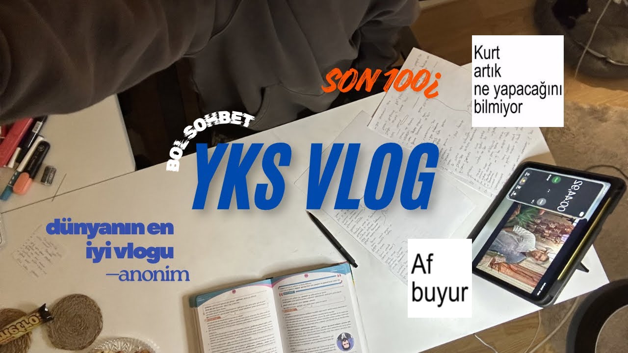 Yks Vlog | Ders çalışıyoruz¿ #yks2026