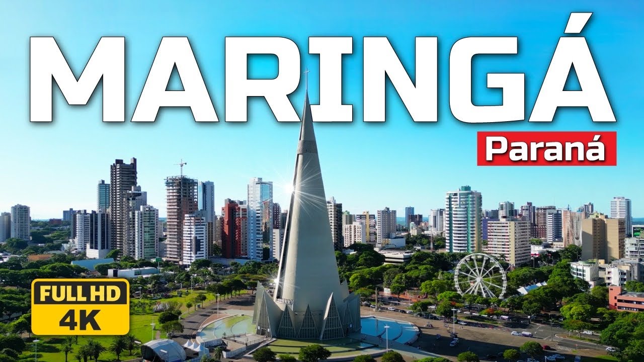 Novas Imagens Espetaculares de Maringá no Paraná em 4K Ultra HD