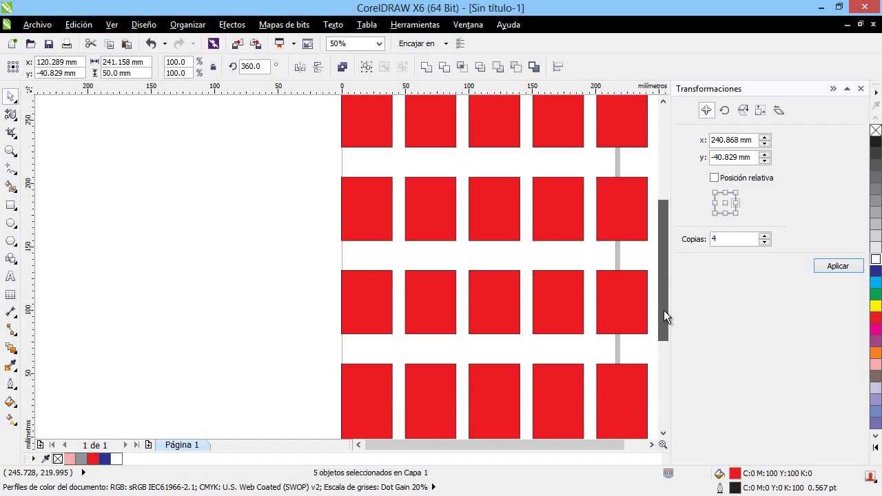 Curso Introducción a CorelDraw X6 - 48 Los Paneles de Transformación
