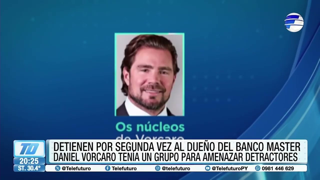 Detuvieron por segunda vez al dueño del banco Master