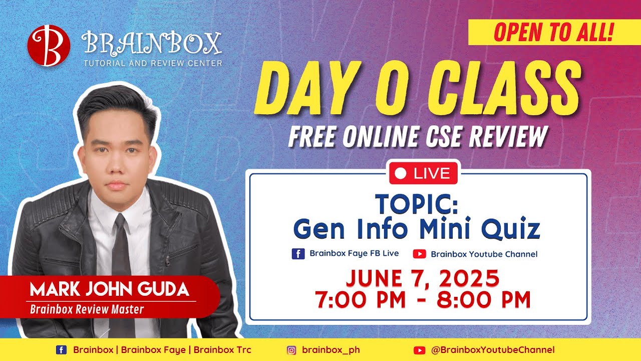 Brainbox Online Civil Service Review | Day 0 - June 7, 2025