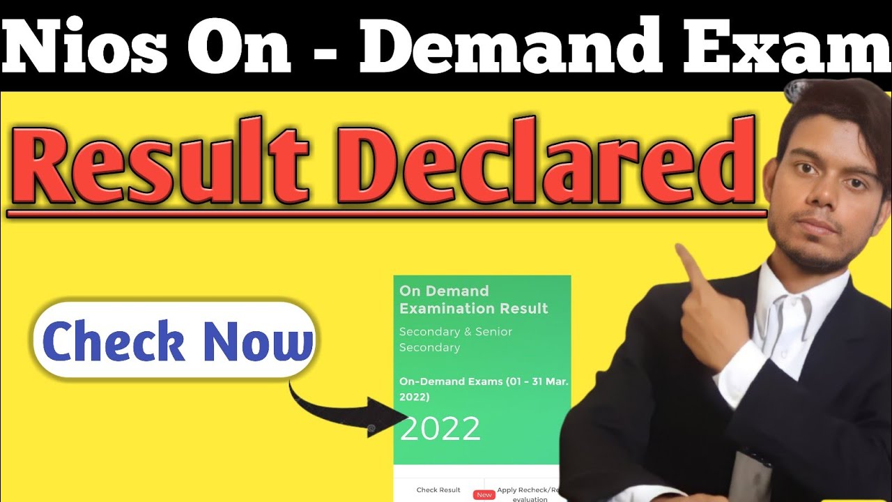 Nios On Demand Result 2022 _ Declared | Class 10-12 | Nios March 2022 Result | Nios Lifeline