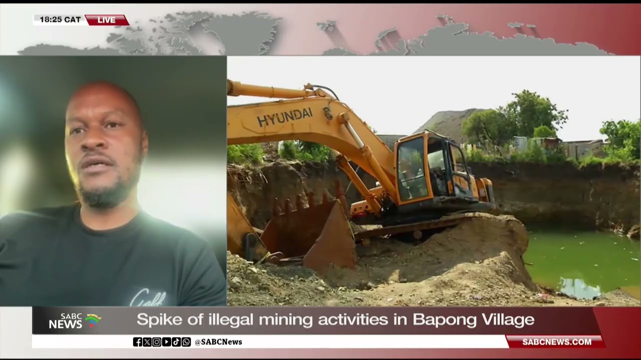 Spike of illegal mining activities in Bapong Village: Vladamir Mogale