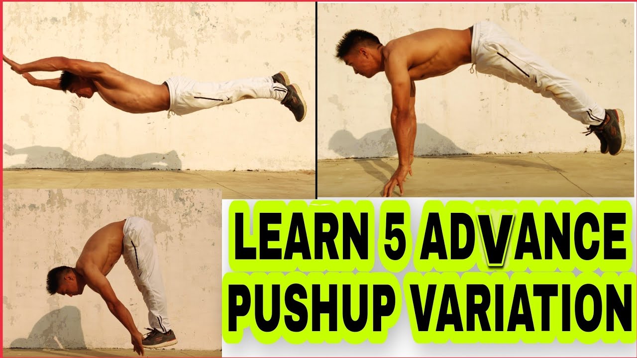 Learn 5 advance push-up variation
