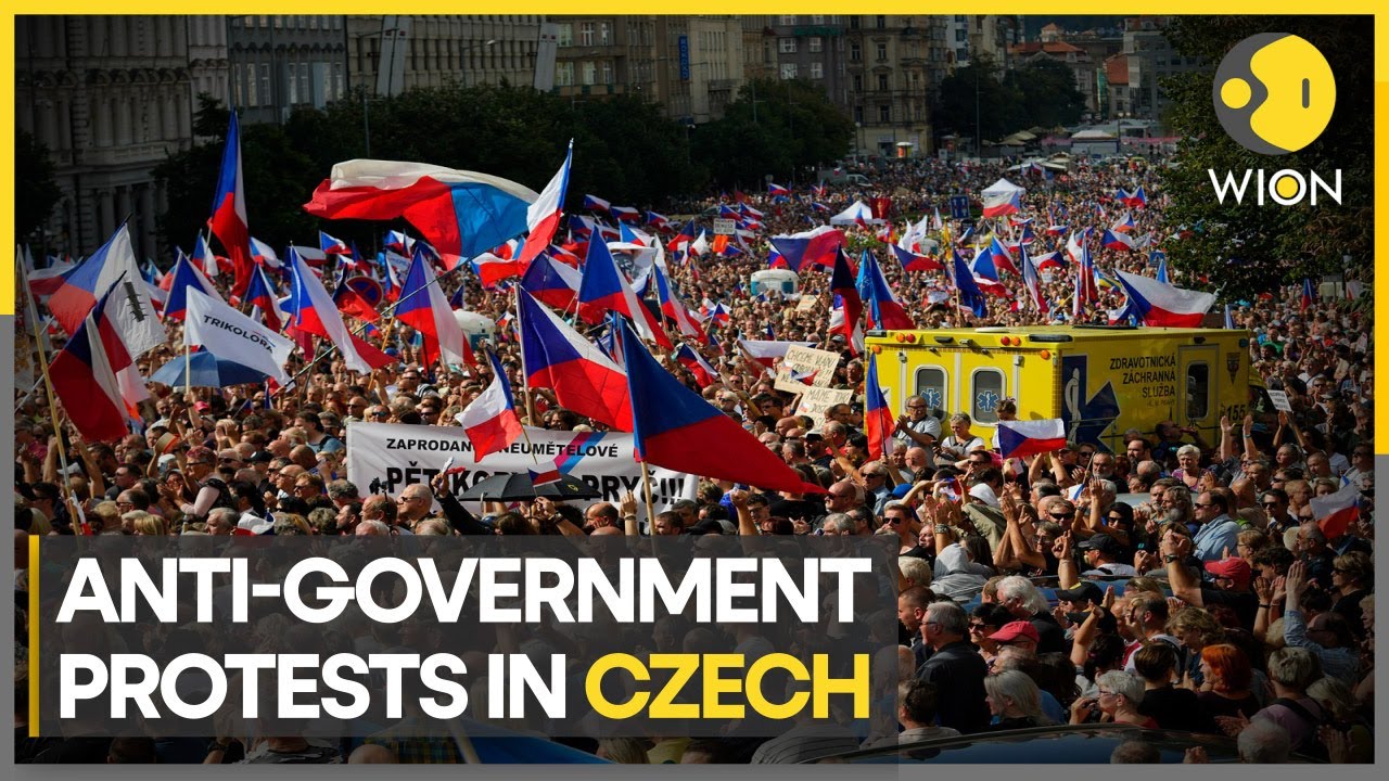 Protest in Czech Republic against military aid to Ukraine, protesters chant 'Stop War, Stop NATO'
