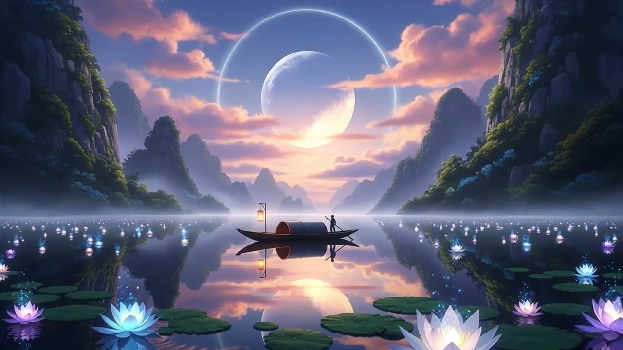 Floating in Moonlight ✨  Calm Sleep & Relaxation Music