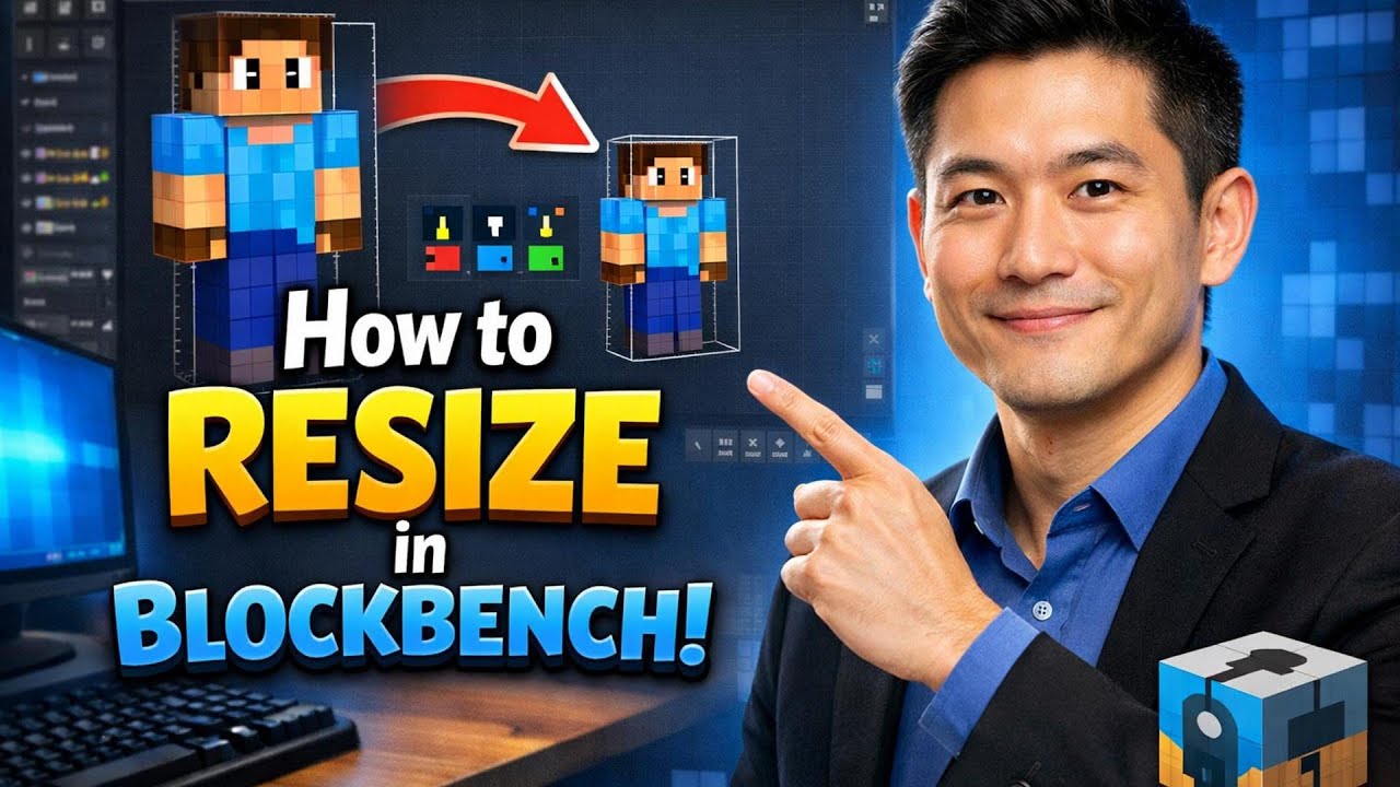 How to RESIZE in Blockbench (Step by Step)