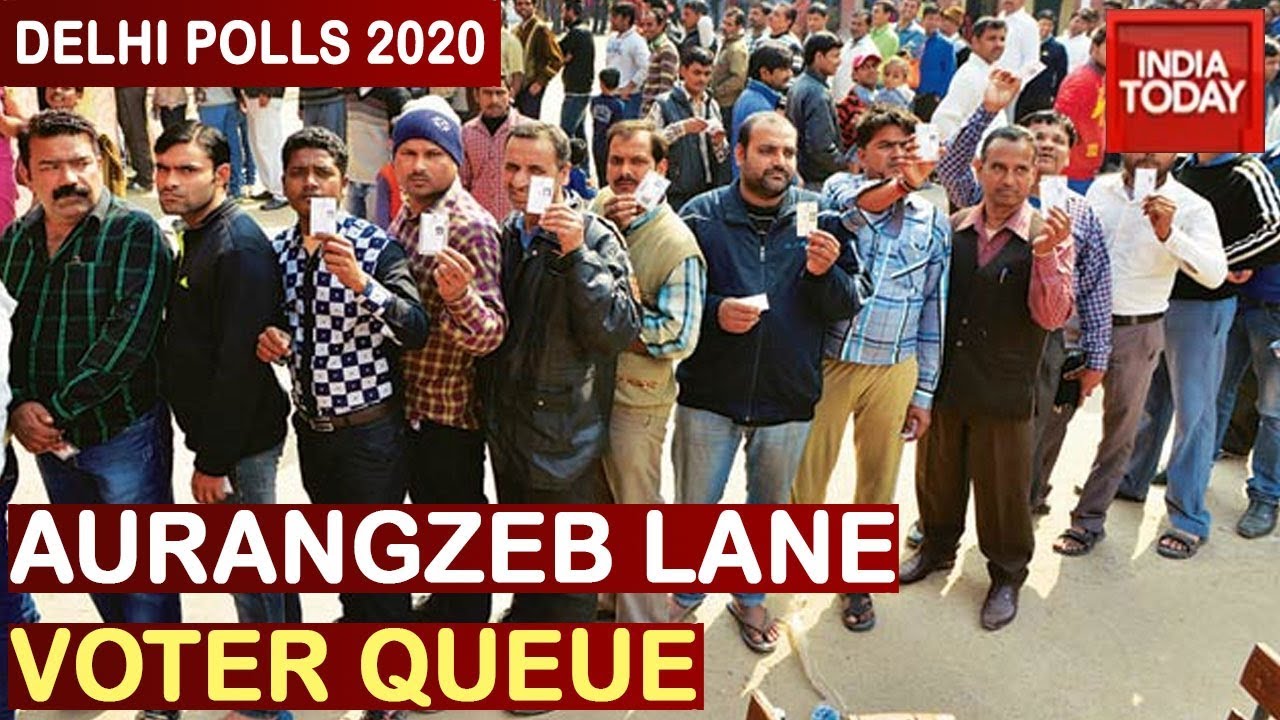 Delhi Polls 2020: Long Queues Witnessed In Aurangzeb Lane Polling Booth