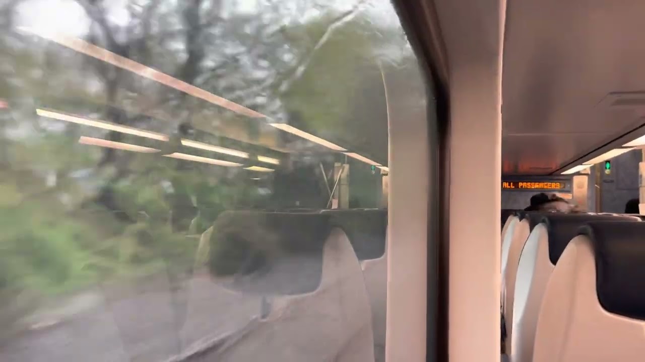 Enjoying a nice train ride on NJ transit from Raritan NJ to Newark Penn station.