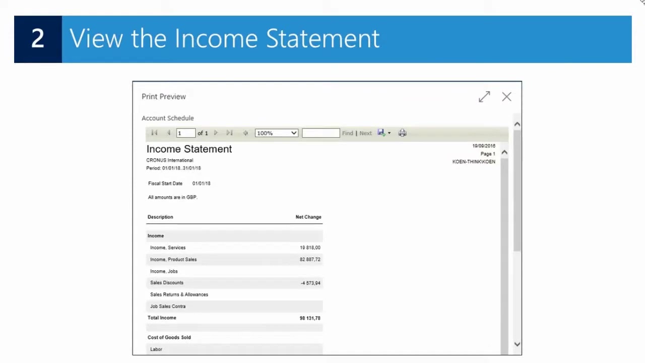 Dynamics NAV 2017 - How Do I quickly access my financial data in Microsoft