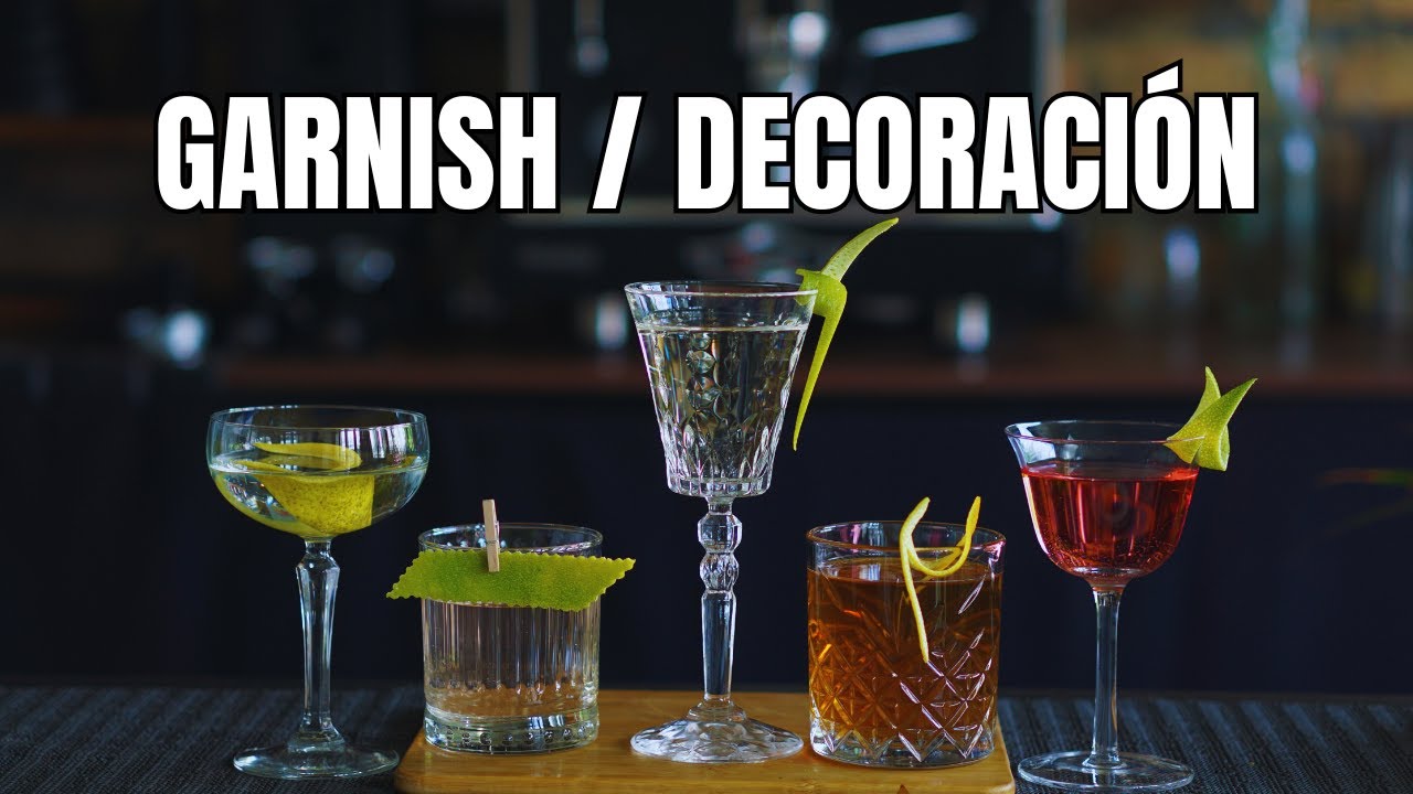 Técnicas de Bartender, 5 Cortes de Frutas para decoración de CÓCTELES