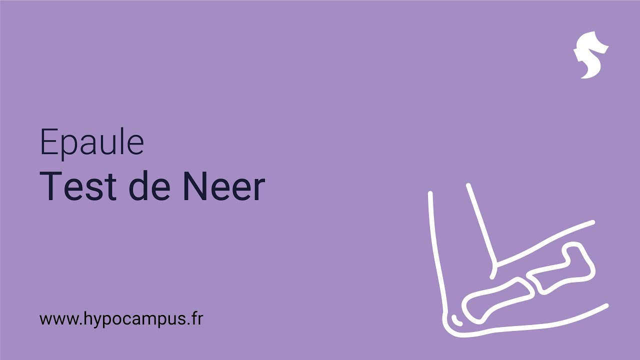 Epaule - Test de Neer