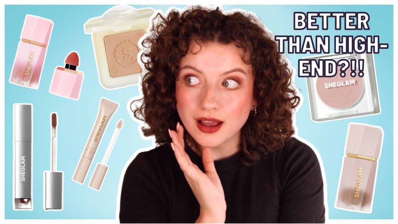 FULL FACE OF SHEGLAM / SUN SCULPT LIQUID CONTOUR, COLOR BLOOM LIQUID BLUSH AND MORE