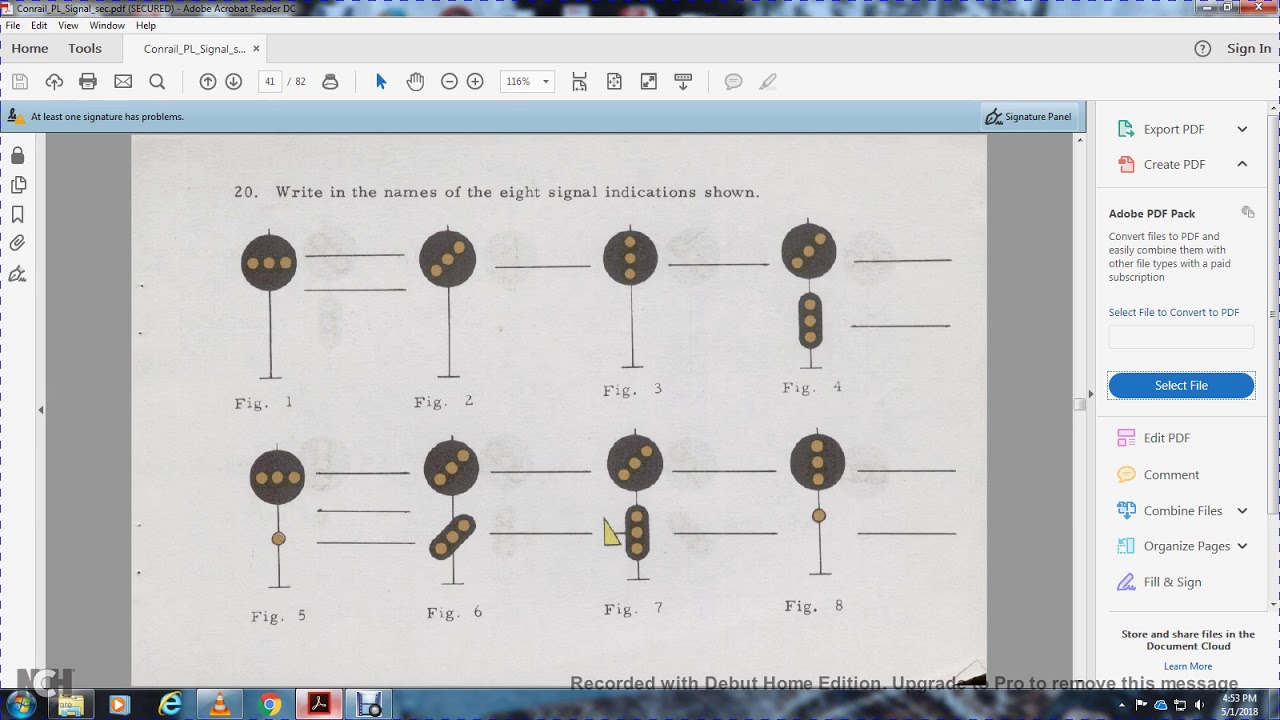 CONRAIL POSITION LIGHT SIGNAL ASPECTS STUDY COURSE