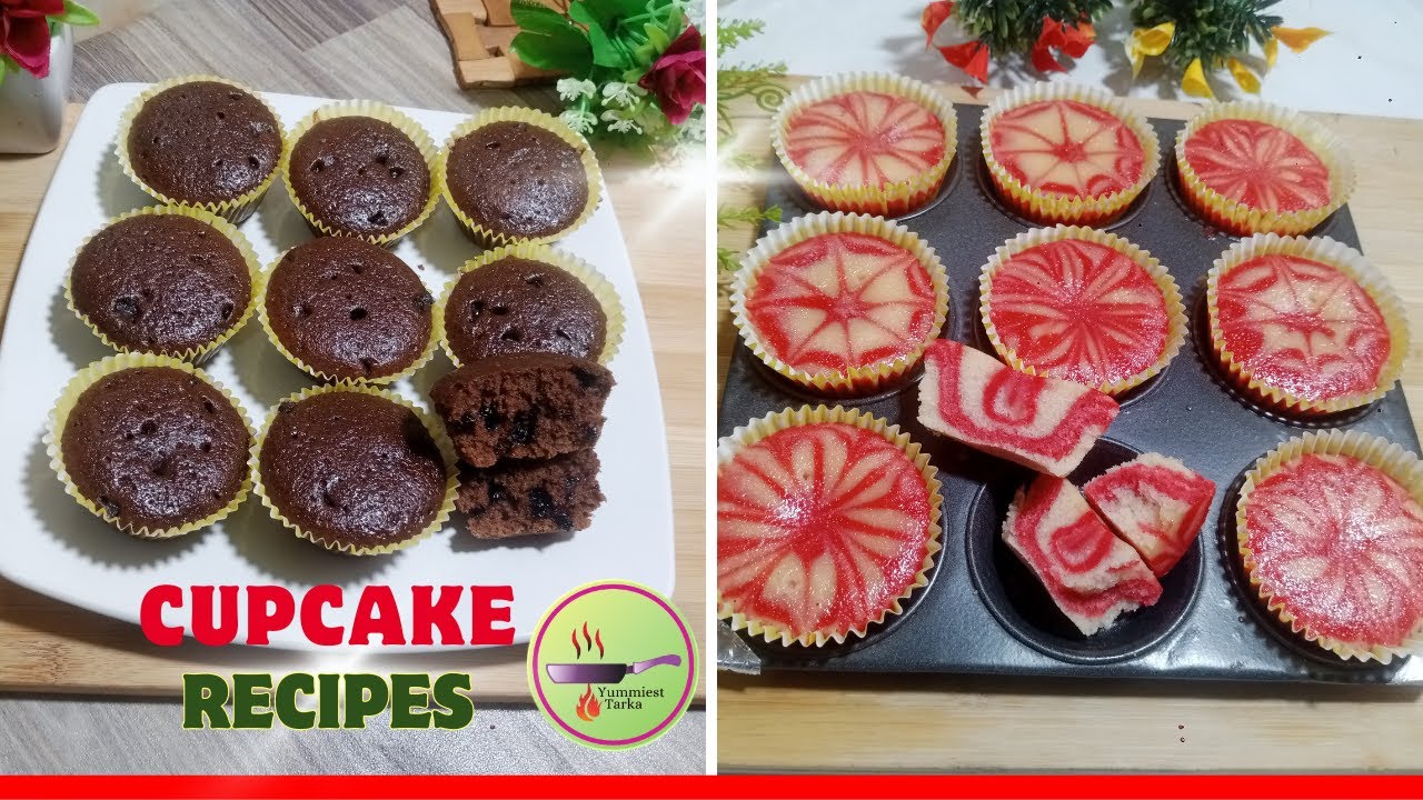 Easy Cupcake Recipes For Beginners | Vanilla Cupcakes | Chocolate Cupcakes | Yummiest Tarka