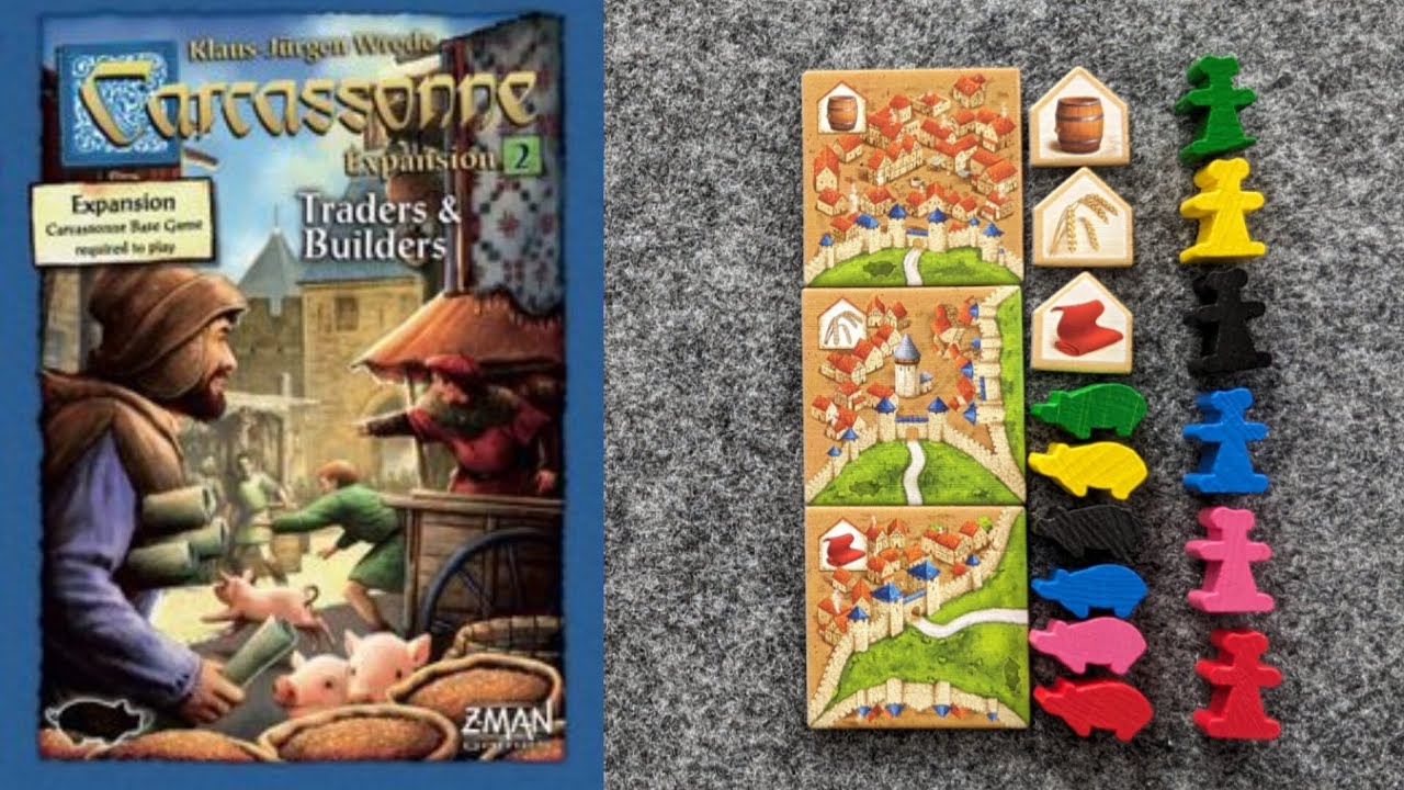 WHAT'S NEW Carcassonne Expansion 2: Traders & Builders and PLAYTHROUGH - Carcassonne Expansionist