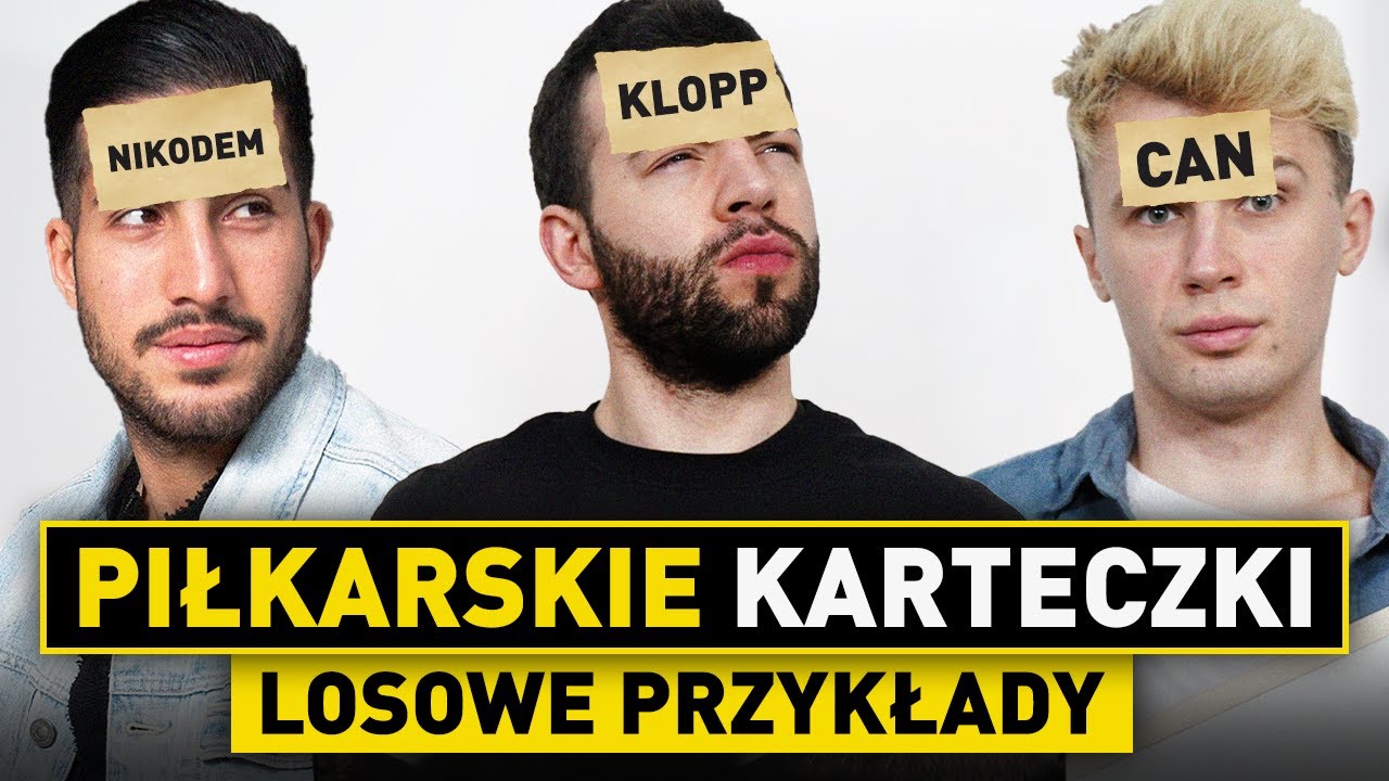 LOSOWE piłkarskie KARTECZKI #2! KIM/CZYM jestem?! MIESZANE przykłady