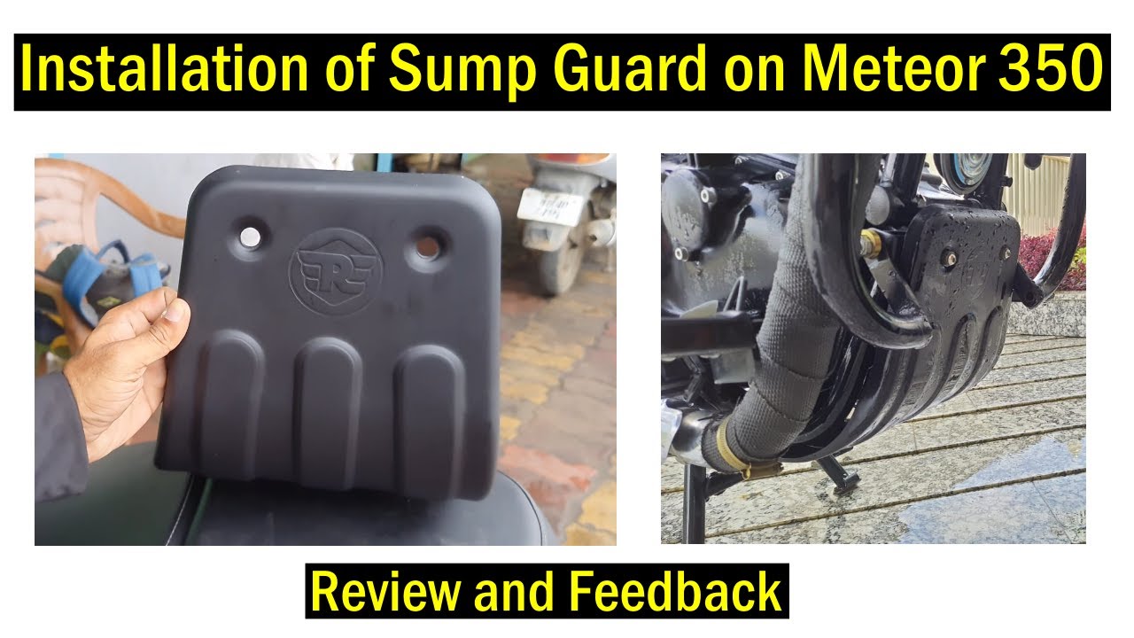 Installation of Sump Guard on Meteor 350 !! (MUST WATCH)