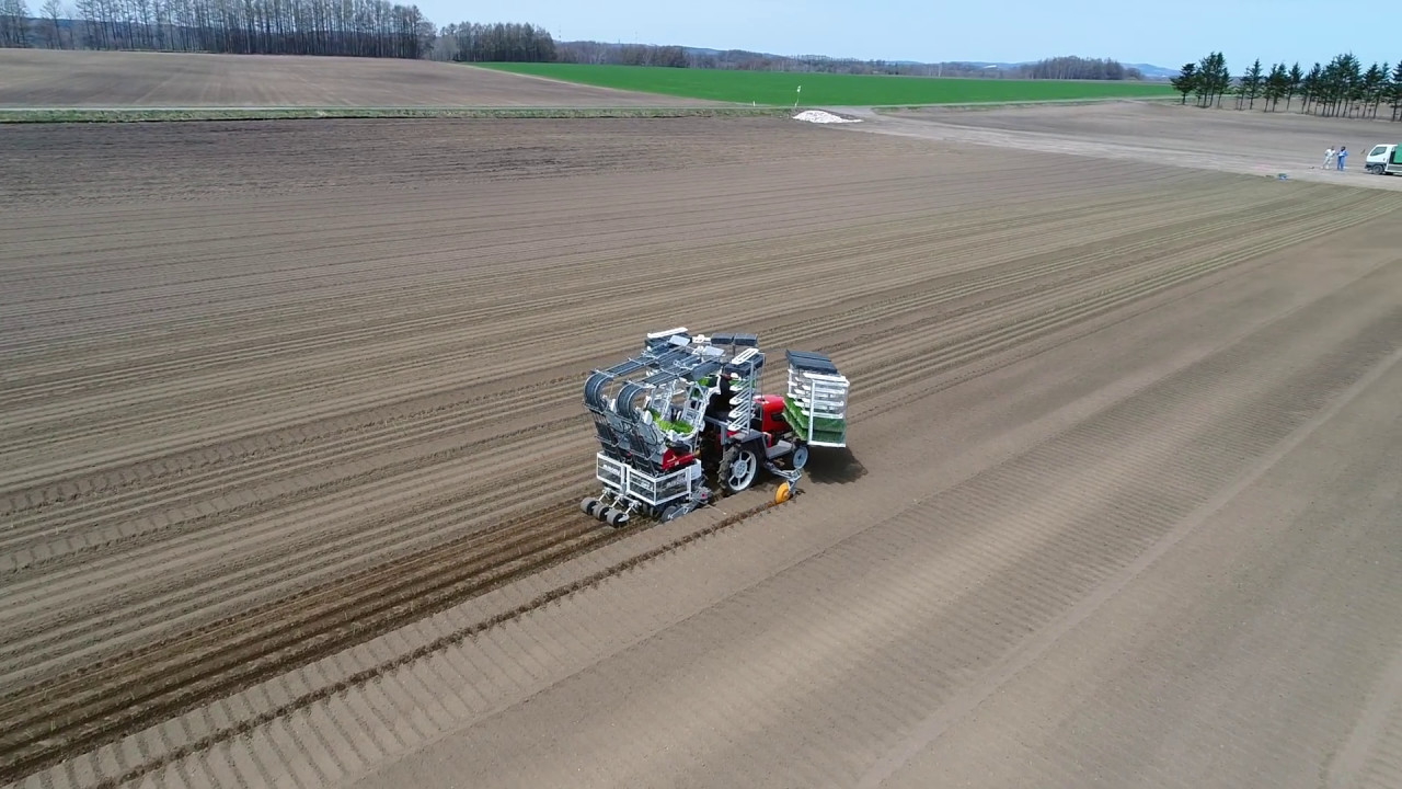 玉ねぎ移植機　MINORU　ONION　PLANTER　OPT-4