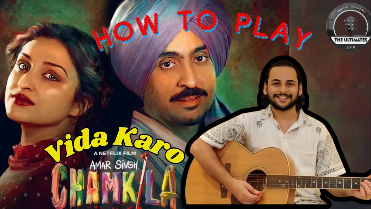 Vida Karo - Amarsingh Chamkila | Beginner Guitar Tutorial | Arijit Singh , AR Rahman