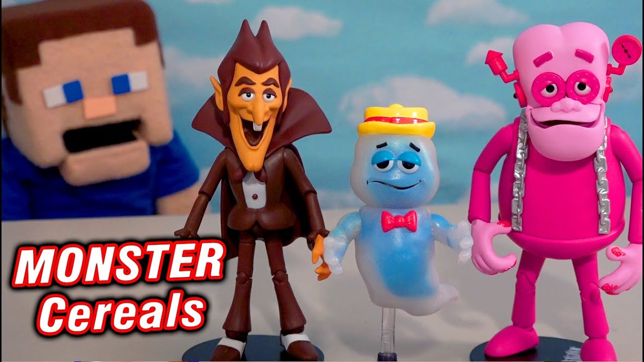Monster Cereals Figures! Jada Toys Set! Count Chocula, Frankenberry, Boo Berry 2023