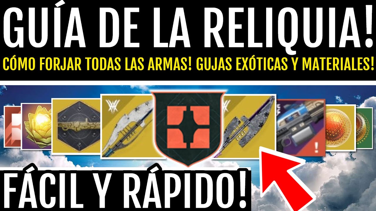 CÓMO CREAR TODAS LAS ARMAS! GUJAS EXÓTICAS! MATERIALES! SUBIR NIVEL DE ARMAS RÁPIDO y MÁS! Destiny 2