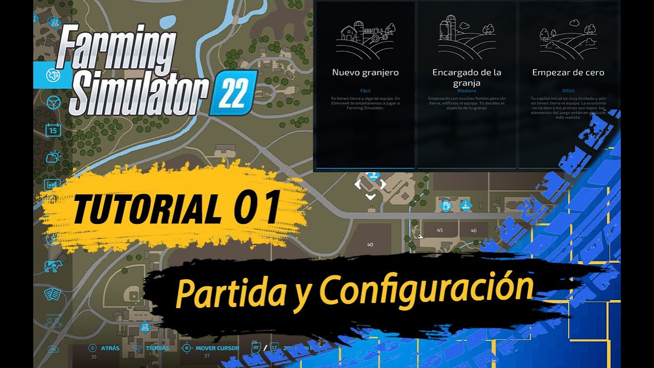 AJUSTES INICIALES Fáciles y Rápidos para jugar en FARMING SIMULATOR