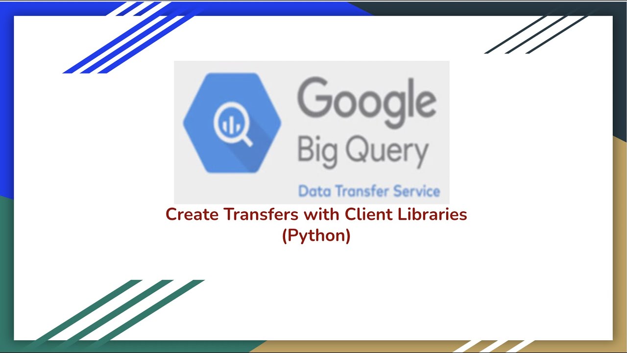 Передача данных Big Query | API Python | Копирование набора данных
