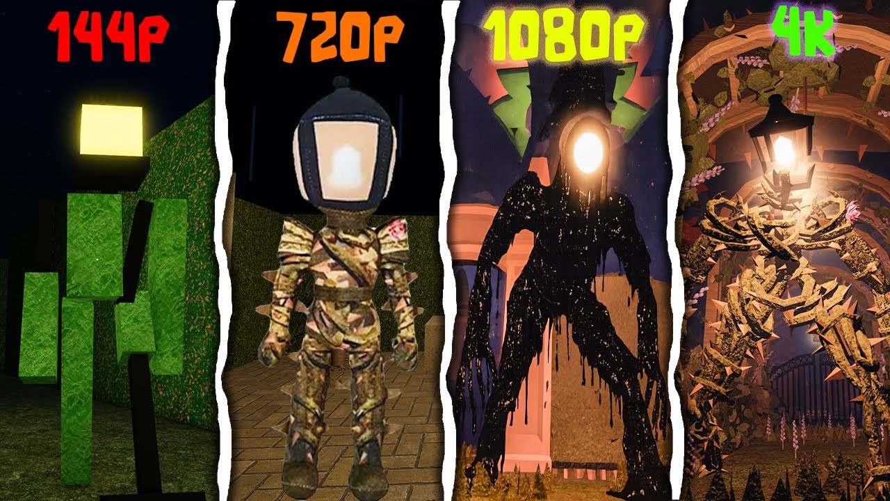 [ROBLOX] DOORS Outdoors vs official But Bad vs but bad vs RETRO +| Jumpscares