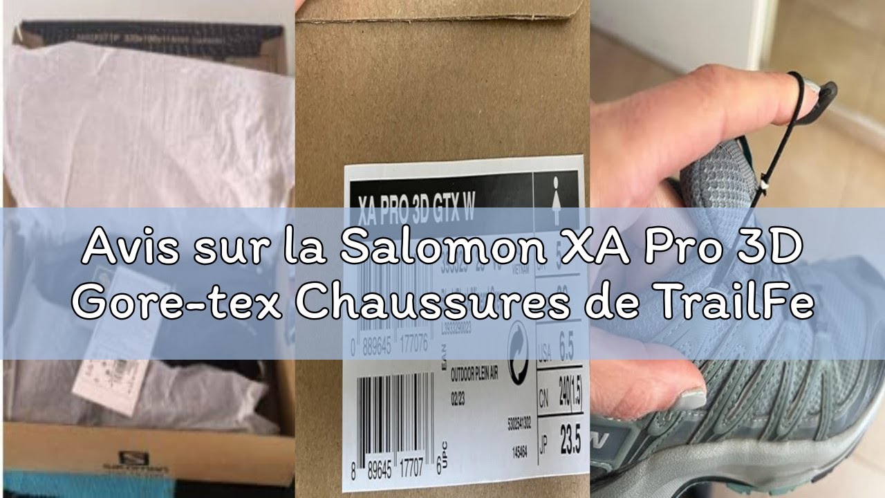 Avis sur la Salomon XA Pro 3D Gore-tex Chaussures de TrailFemme