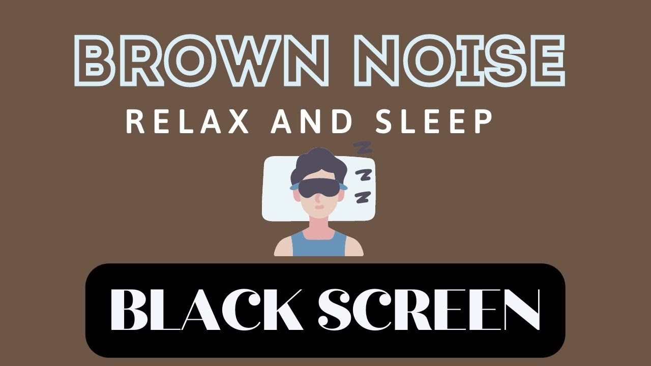Smoothed Brown Noise - Noise Cancelling Sounds For Relaxation, Study, Sleep | Black Screen