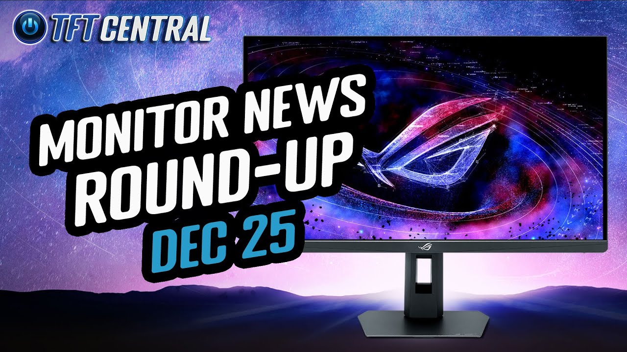 1000Hz monitors, RGB-Mini LED, CES teasers, New Releases (Monitor News Round-up, Dec 2025)