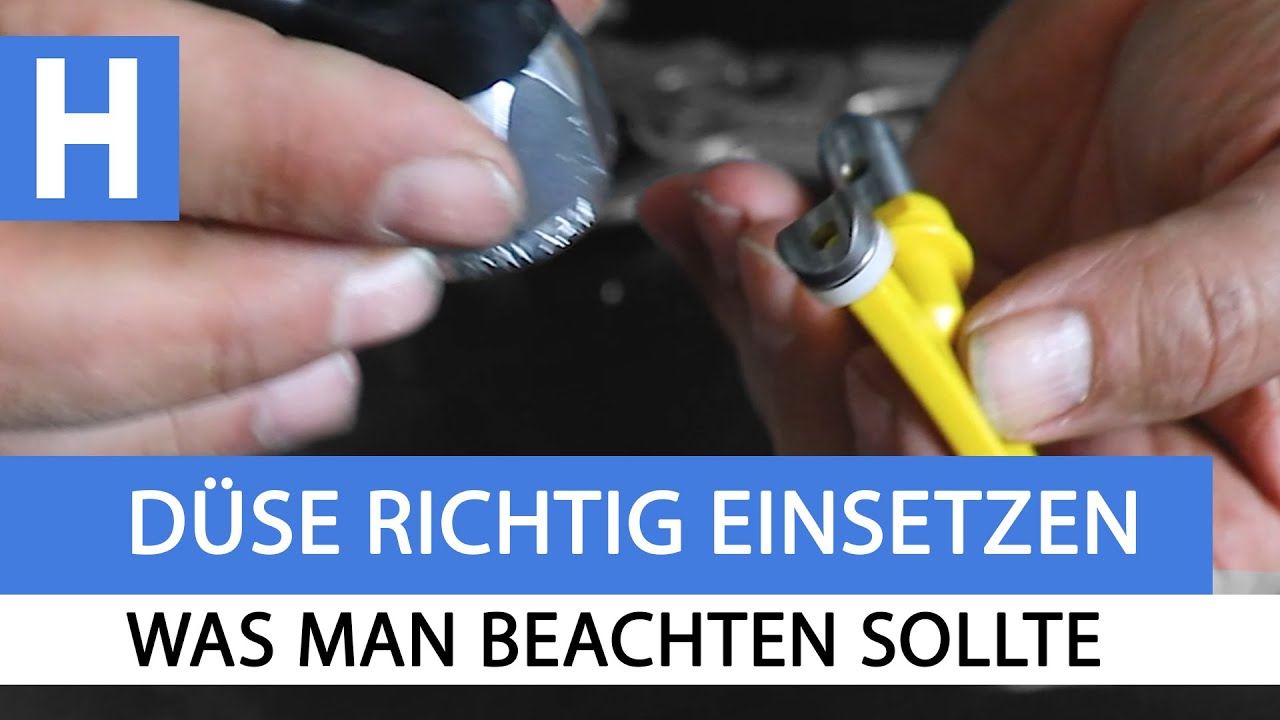 Airless D&uuml;se in D&uuml;sehalter richtig einsetzen - Was gilt es zu beachten?