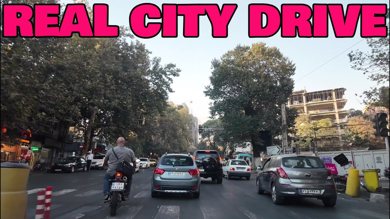 Tehran in Motion | 4K POV Drive Through Tajrish Square (Daytime City Life)