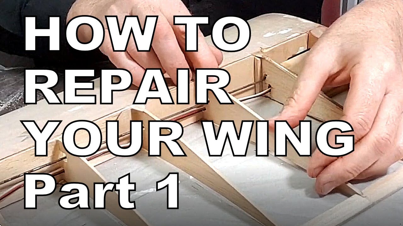 Balsa Wood Wing Damage Repair Successful