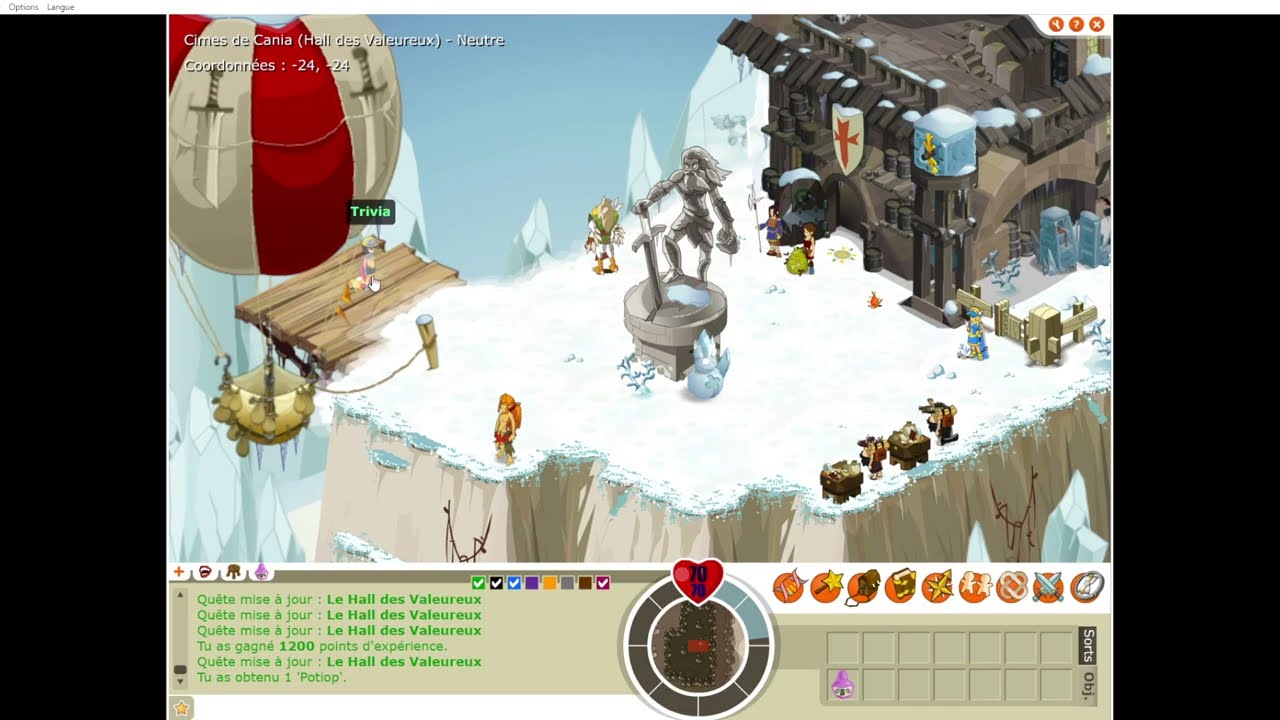 Découverte du hall des valeureux. Dofus temporis rétro