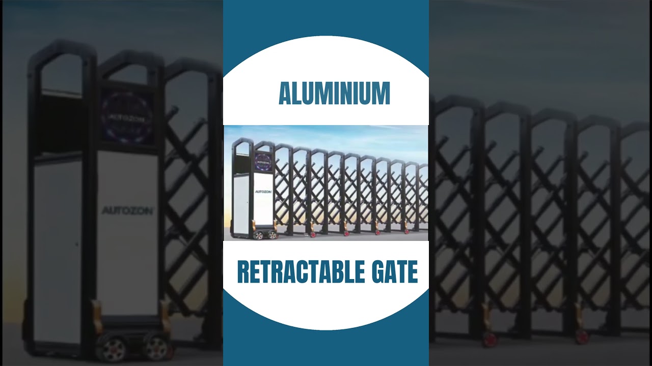 🚪 AUTOZON Retractable Gate #Entrance Automation #Retractable Gate