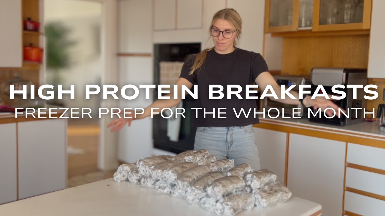 I Prepped 1 Month of Breakfasts for My Family | Freezer meals for busy moms, postpartum friendly
