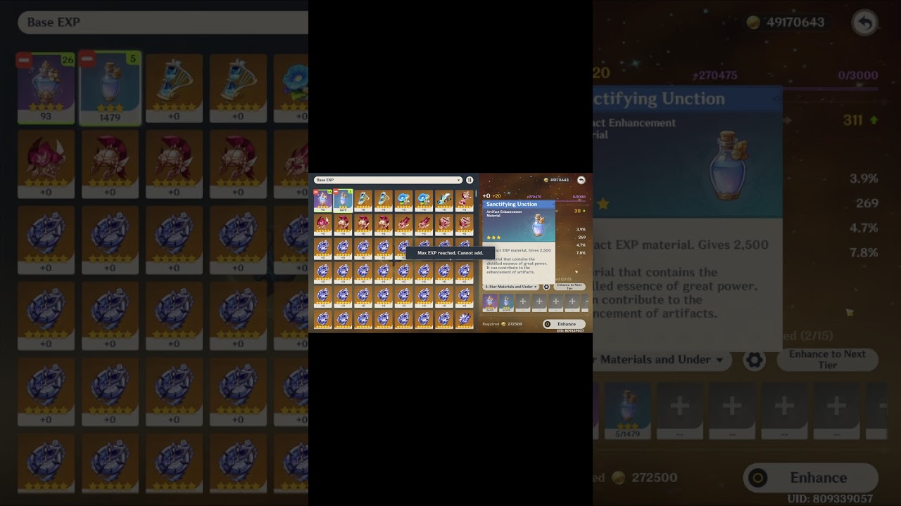 Farming Artifacts Flex #4 #genshinimpact #genshin #artifactluck