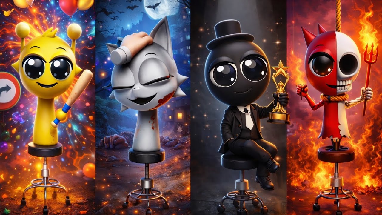 Help Sprunki!!! Mr Simon and Mr Black Incredibox Animatsion Sprunki 