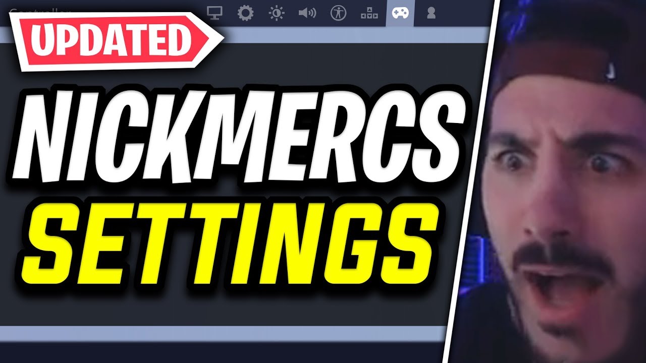 NICKMERCS Fortnite Settings & Controller Keybinds (NEW SETTINGS)