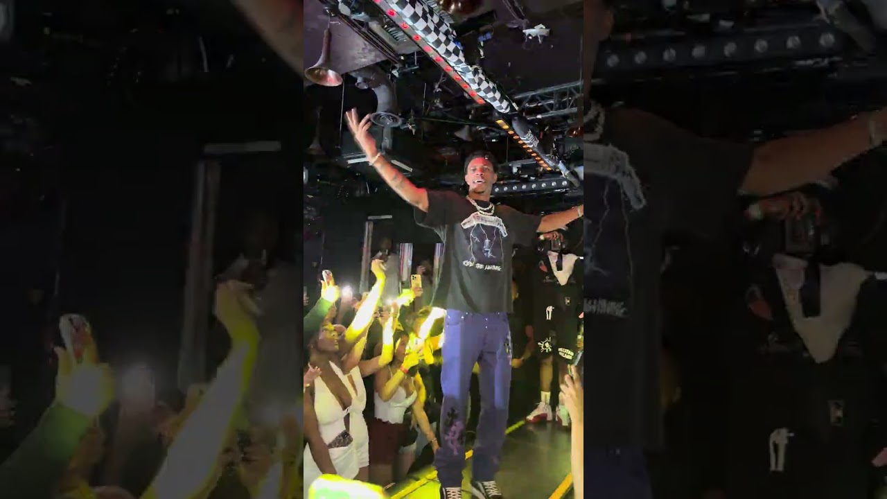 @ABoogieWitdaHoodie takes over Tape London nightclub with a live performance of 'Look Back At It'