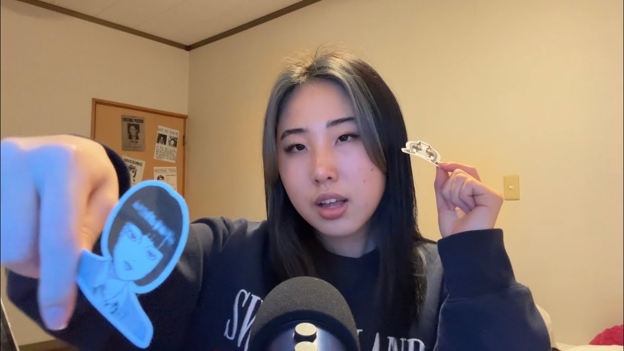 ASMR PUTTING STICKERS ON YOUR FACE