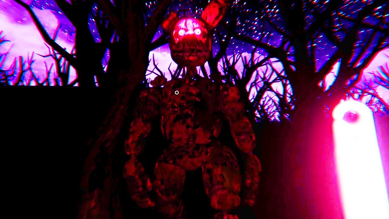 CHASED THROUGH A FOREST BY A TERRIFYING SPRING ANIMATRONIC... | FNAF Fredbears Entertainment Center